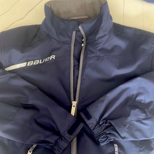 Bauer, Youth XXS, Navy Blue, Light weight, Lined, Hockey Warm-ups